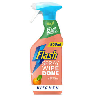 Asda Flash spray wipe done mandarin hygiene kitchen cleaning spray offer