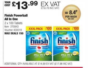Costco Finish powerball all in one offer