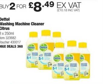 Costco Dettol washing machine cleaner citrus offer