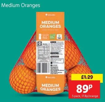 Lidl Medium Oranges offer