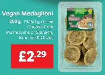 Lidl Vegan Medaglioni 250g, offer