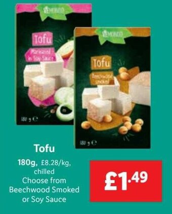 Lidl Tofu 180g, offer