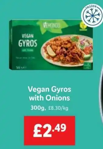 Lidl Vegan Gyros with Onions 300g, offer