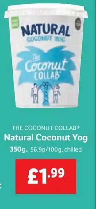 Lidl The Coconut Collab Natural Coconut Yog offer