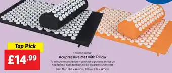 Lidl Livarno Home Acupressure Mat with Pillow offer