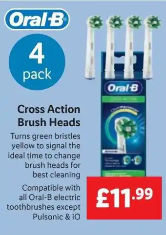 Lidl Oral-B Cross Action Brush Heads offer