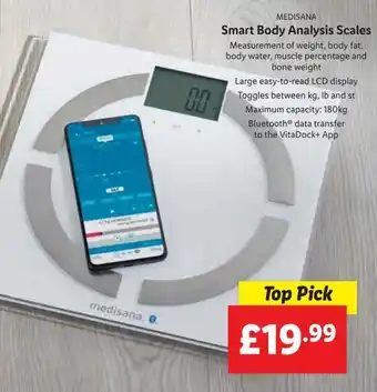Lidl Medisana Smart Body Analysis Scales offer