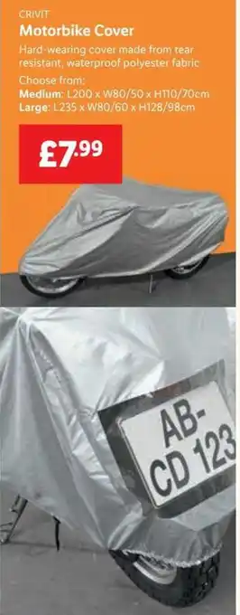 Lidl Crivit Motorbike Cover offer