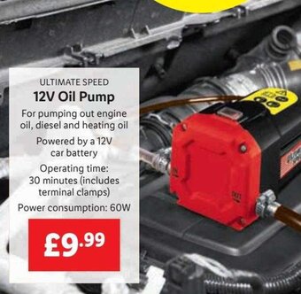 Lidl Ultimate Speed 12V Oil Pump offer