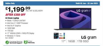Costco Lg gram laptop offer