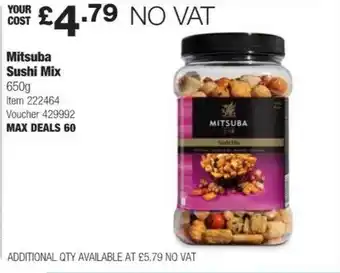 Costco Mitsuba sushi mix offer