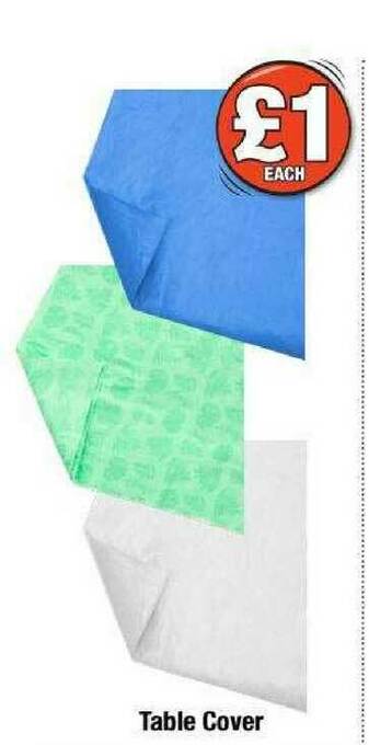 Poundland Table Cover offer
