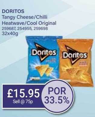 Bestway Doritos tangy cheese chilli heatwave cool original offer