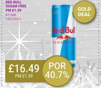 Bestway Red bull sugar free offer