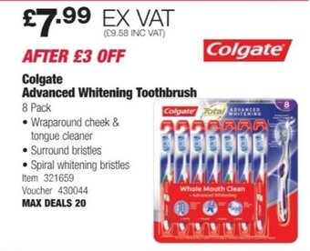Costco Colgate Advanced Whitening Toothbrush offer