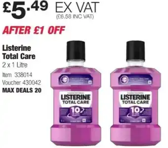 Costco Listerine Total Care offer