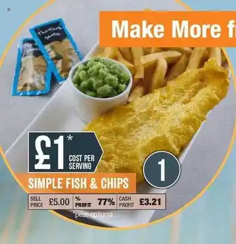 Makro Simple fish & chips offer