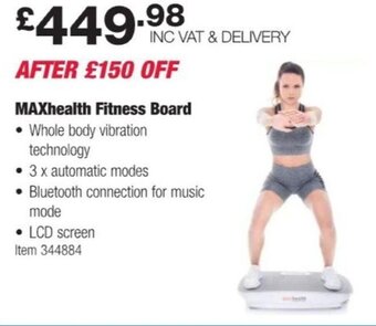 Costco MAXhealth Fitness Board offer