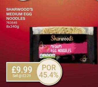 Bestway Sharwood's medium egg noodles offer