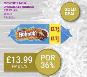 Bestway Mcvitie's milk chocolate hobnob offer