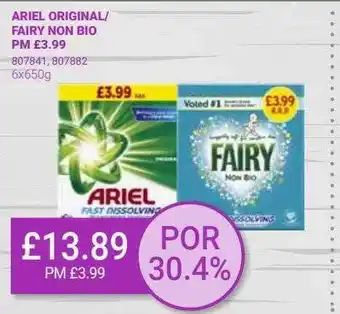 Bestway Ariel original-fairy non bio offer