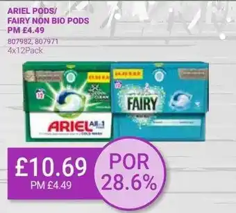Bestway Ariel pods-fairy non bio pods offer