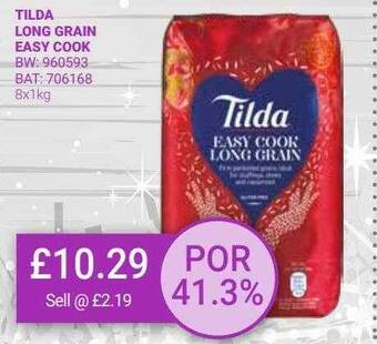 Bestway Tilda long grain easy cook offer