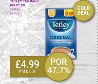 Bestway Tetley tea bags offer