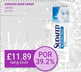 Bestway Sudafed nose spray offer