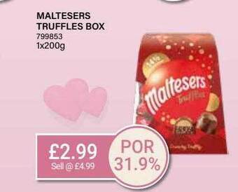 Bestway Maltesers truffles box offer