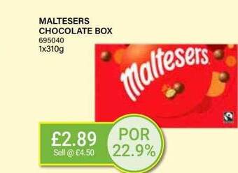 Bestway Maltesers chocolate box offer