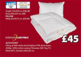 JYSK Alta duvet offer