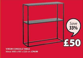 JYSK Virum console table offer