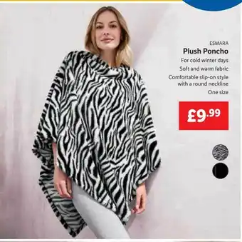 Lidl Esmara plus poncho offer