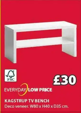 JYSK Kagstrup tv bench offer
