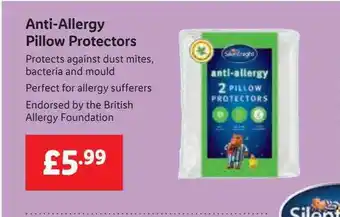 Lidl Anti-allergy pillow protectors offer