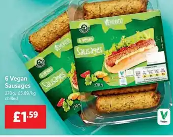 Lidl 6 vegan sausages offer