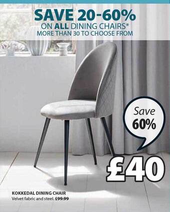 JYSK Kokkedal dining chair offer