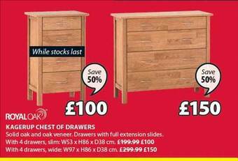 JYSK Kagerup chest of drawers offer