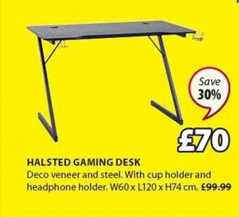 JYSK Halsted gaming desk offer