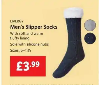 Lidl Livergy men's slipper socks offer