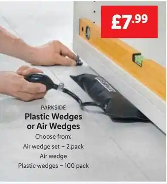 Lidl Parkside plastc wedges or air wedges offer