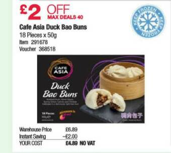 Costco Cafe Asia Duck Bao Buns offer