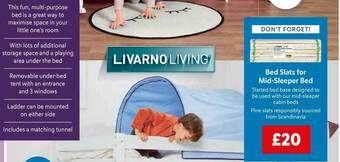 Lidl Bed Slats For Mid-Sleeper Bed offer