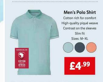 Lidl Men's Polo Shirt offer