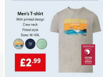 Lidl Men's T-Shirt offer