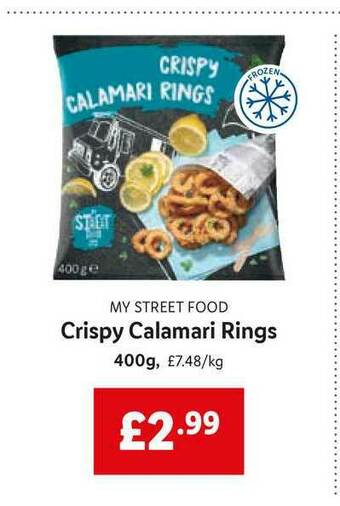 Lidl My Street Food Crispy Calamari Rings offer