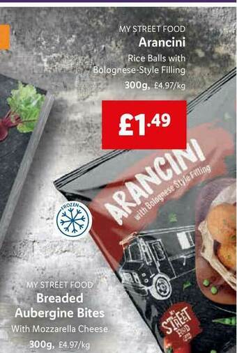 Lidl My Street Food Arancini offer