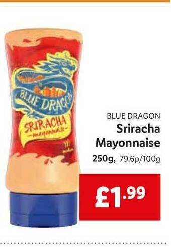 Lidl Blue Dragon Sriracha Mayonnaise offer