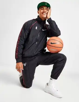 JD Sports Nike nba chicago bulls courtside tracksuit - black - mens offer